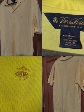 Brooks Brothers Yellow Polo Shirt